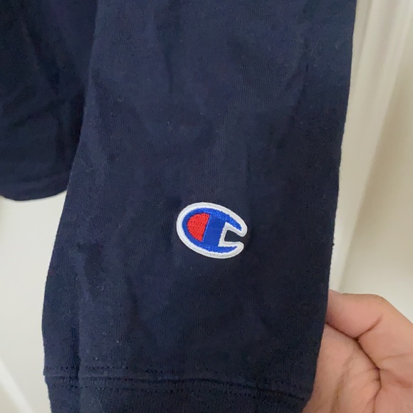 Navy champion crewneck sweater - Picture 5 of 8